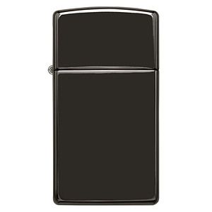 Genuine Slim Zippo windproof lighter - High Polish Black