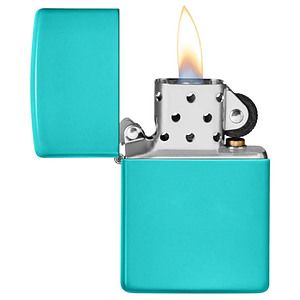 Genuine Zippo windproof lighter - Flat Turquoise