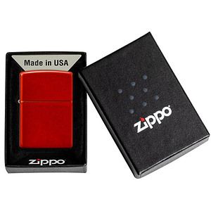 Genuine Zippo windproof lighter - Metallic Red