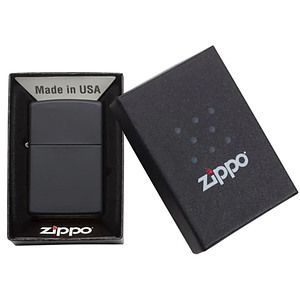 Genuine Zippo windproof lighter - Black Matte