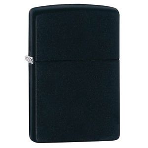 Genuine Zippo windproof lighter - Black Matte