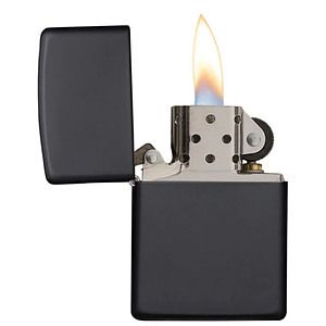 Genuine Zippo windproof lighter - Black Matte