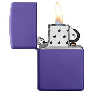 Genuine Zippo windproof lighter - Purple Matte