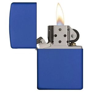 Genuine Zippo windproof lighter - Royal Blue Matte