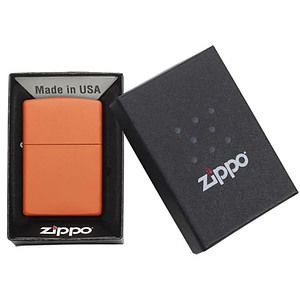 Genuine Zippo windproof lighter - Orange Matte