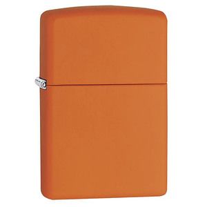 Genuine Zippo windproof lighter - Orange Matte