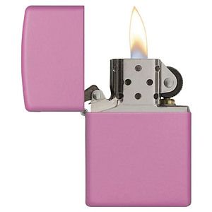 Genuine Zippo windproof lighter - Pink Matte