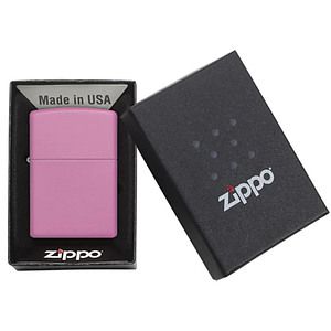 Genuine Zippo windproof lighter - Pink Matte