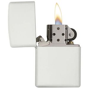 Genuine Zippo windproof lighter - White Matte