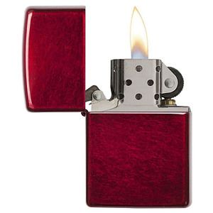 Genuine Zippo windproof lighter - Candy Apple Red