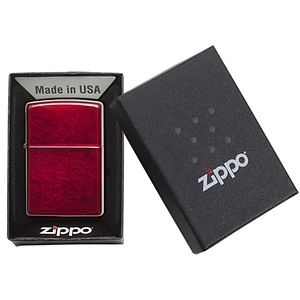 Genuine Zippo windproof lighter - Candy Apple Red