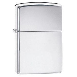 Genuine Zippo windproof lighter - High Polish Chrome