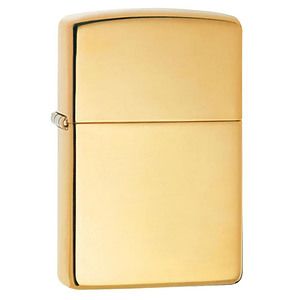 Genuine Zippo windproof lighter - Brushed Brass