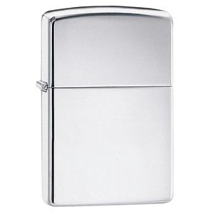 Genuine Zippo windproof lighter - High Polish Chrome