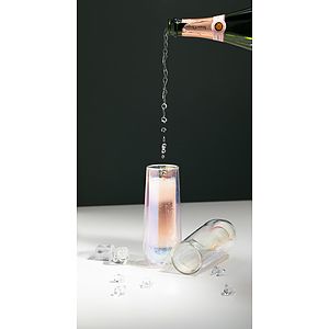 Corkcicle Prism Stemless Glass Flute - Set of 2