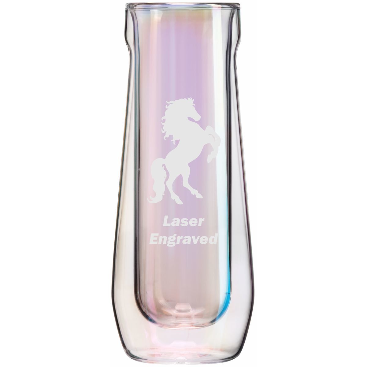 Corkcicle Prism Stemless Glass Flute - Set of 2