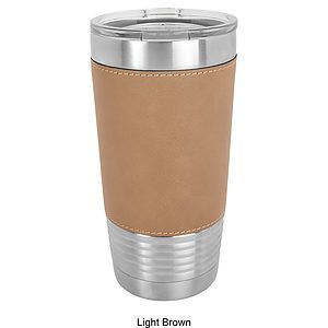 20 oz Polar Camel Leatherette Stainless Steel Tumbler