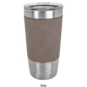 20 oz Polar Camel Leatherette Stainless Steel Tumbler