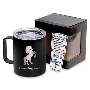 12 Oz. Unbranded Vacuum Insulated Mug w/ Color Matched Window Display Gift Box