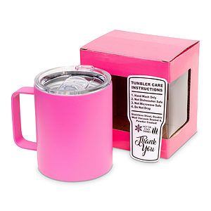 12 Oz. Unbranded Vacuum Insulated Mug w/ Color Matched Window Display Gift Box