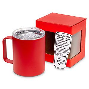 12 Oz. Unbranded Vacuum Insulated Mug w/ Color Matched Window Display Gift Box