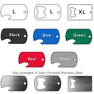 Bottle Opener Aluminum Tag - 100% MADE IN THE USA