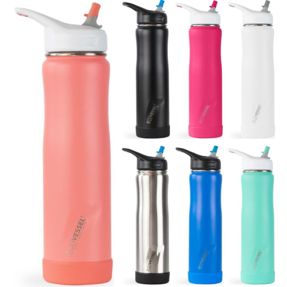 Ecovessel 24 oz Summit Insulated Straw Water Bottle