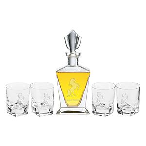 Limited Edition Bishop Decanter Gift Set Lead-Free Crystal