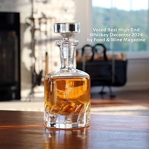 Beveled Blade Lead-Free Crystal Decanter