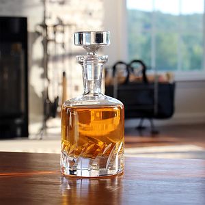 Beveled Blade Lead-Free Crystal Decanter