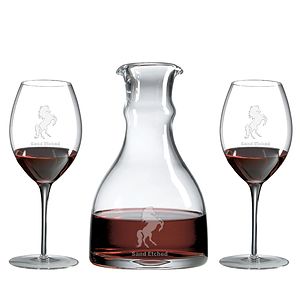 Barrell Decanter Gift Set Lead-Free Crystal