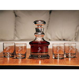 Larchmont Decanter Gift Set Lead-Free Crystal