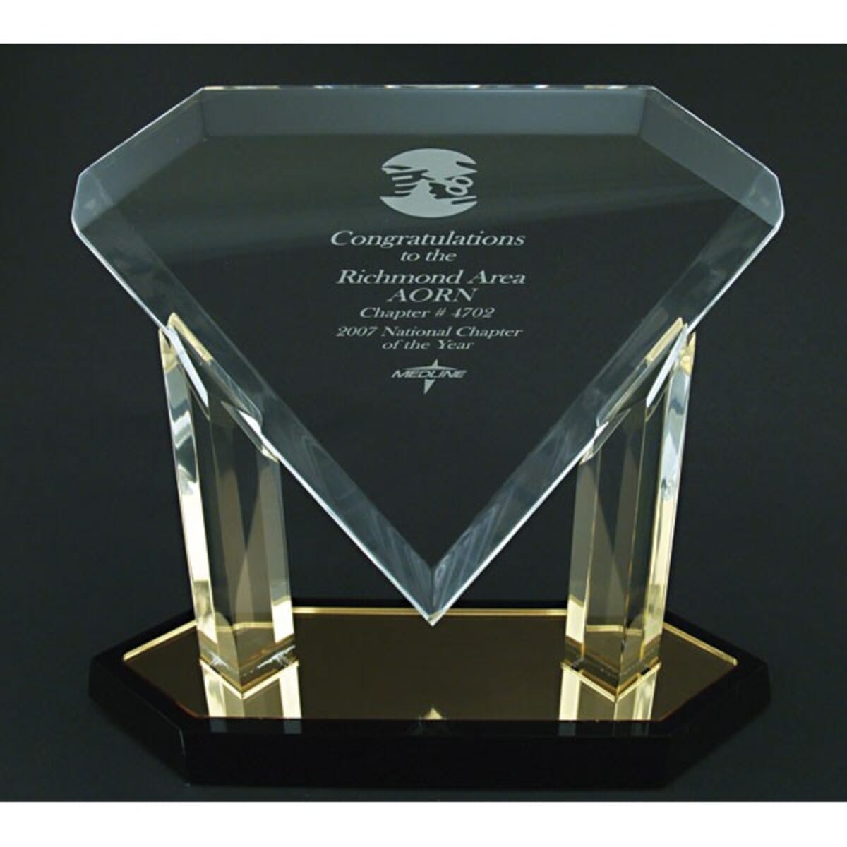 Acrylic Floating Diamond Award