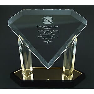 Acrylic Floating Diamond Award