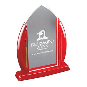 Rosewood Cathedral Arch Acrylic Award