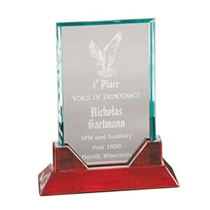 Prestige Collection Rectangle Glass Award