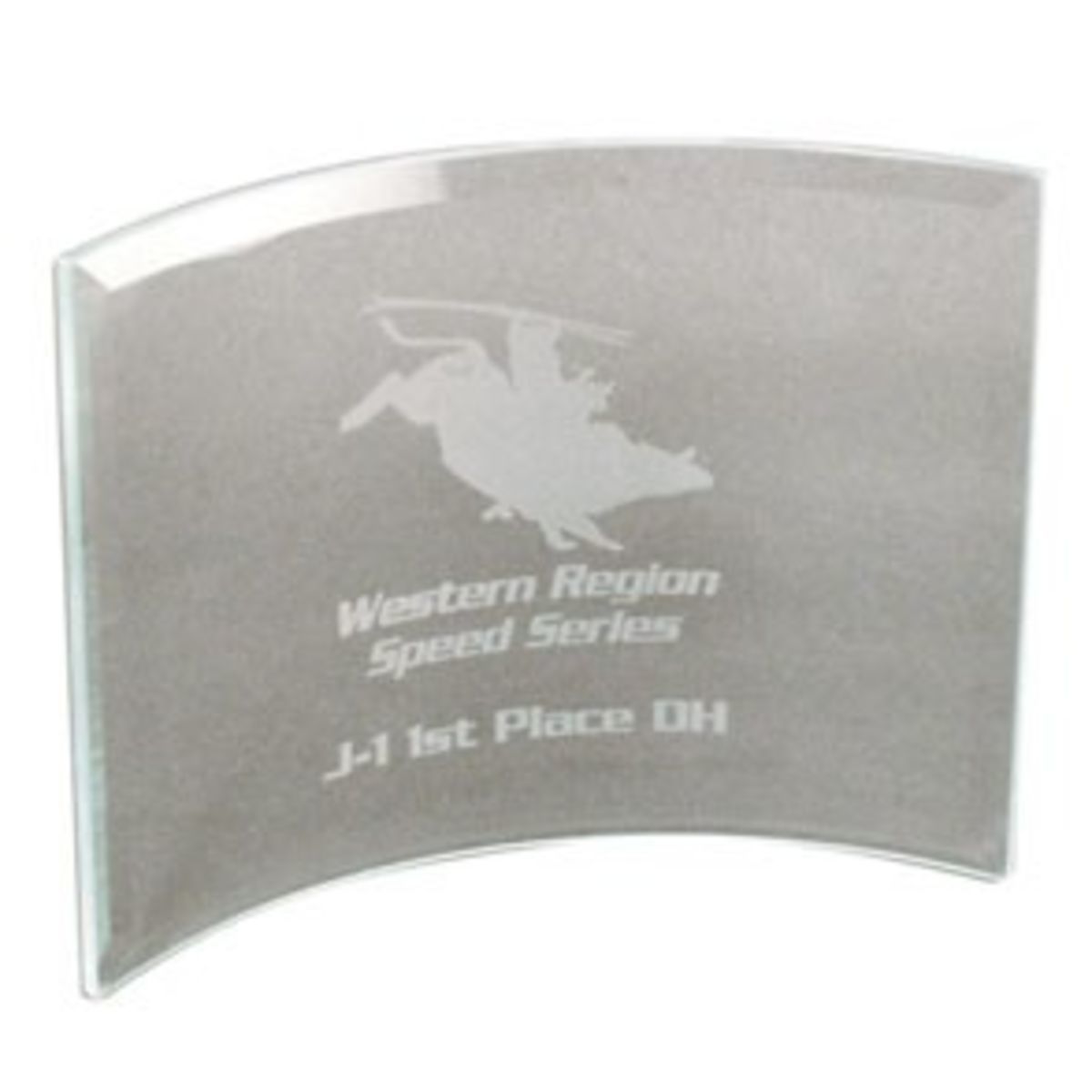 Beveled Glass Crescent Award