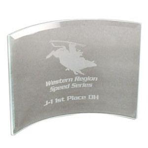 Beveled Glass Crescent Award