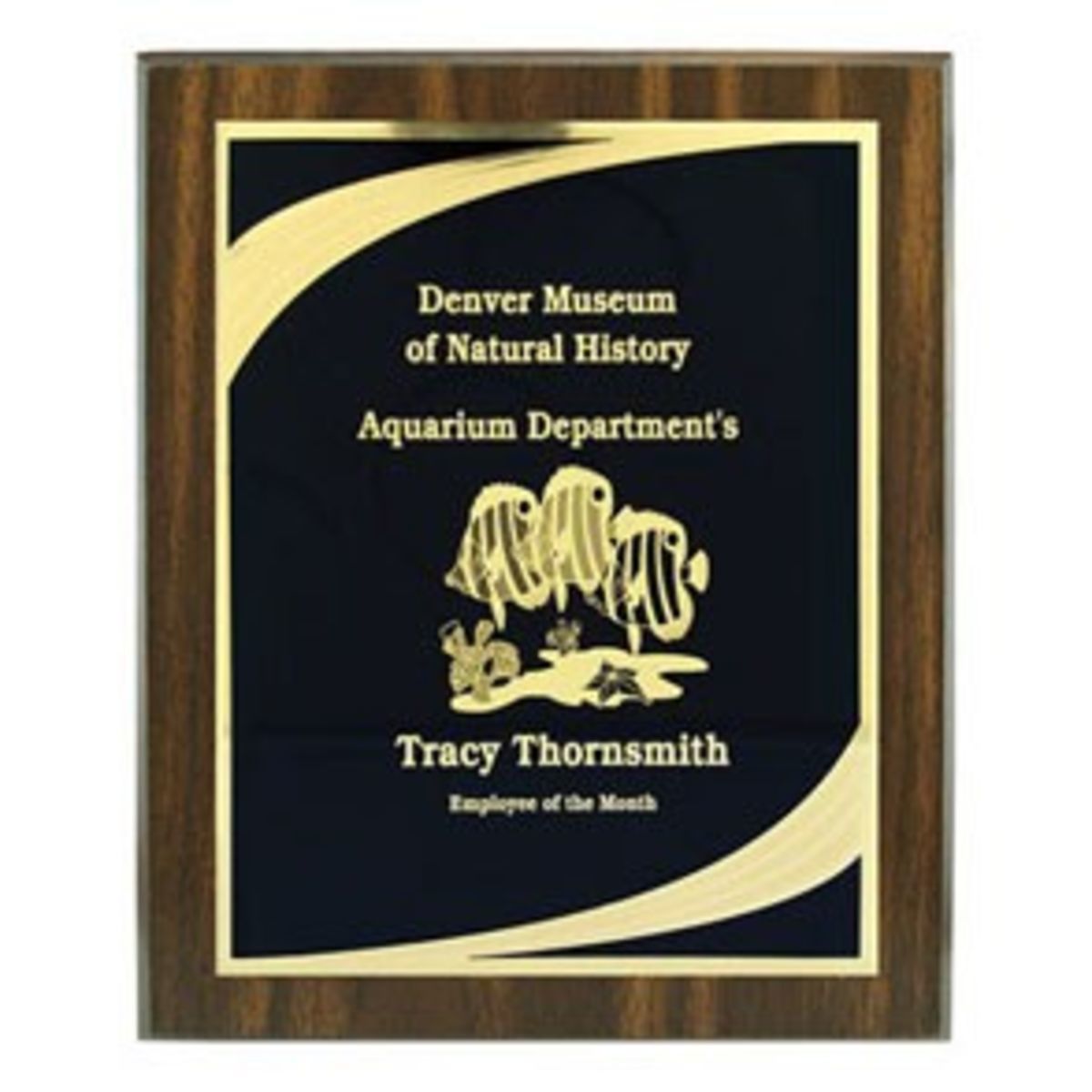 Walnut Finish Plaque (6"x8")