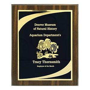 Walnut Finish Plaque (6"x8")