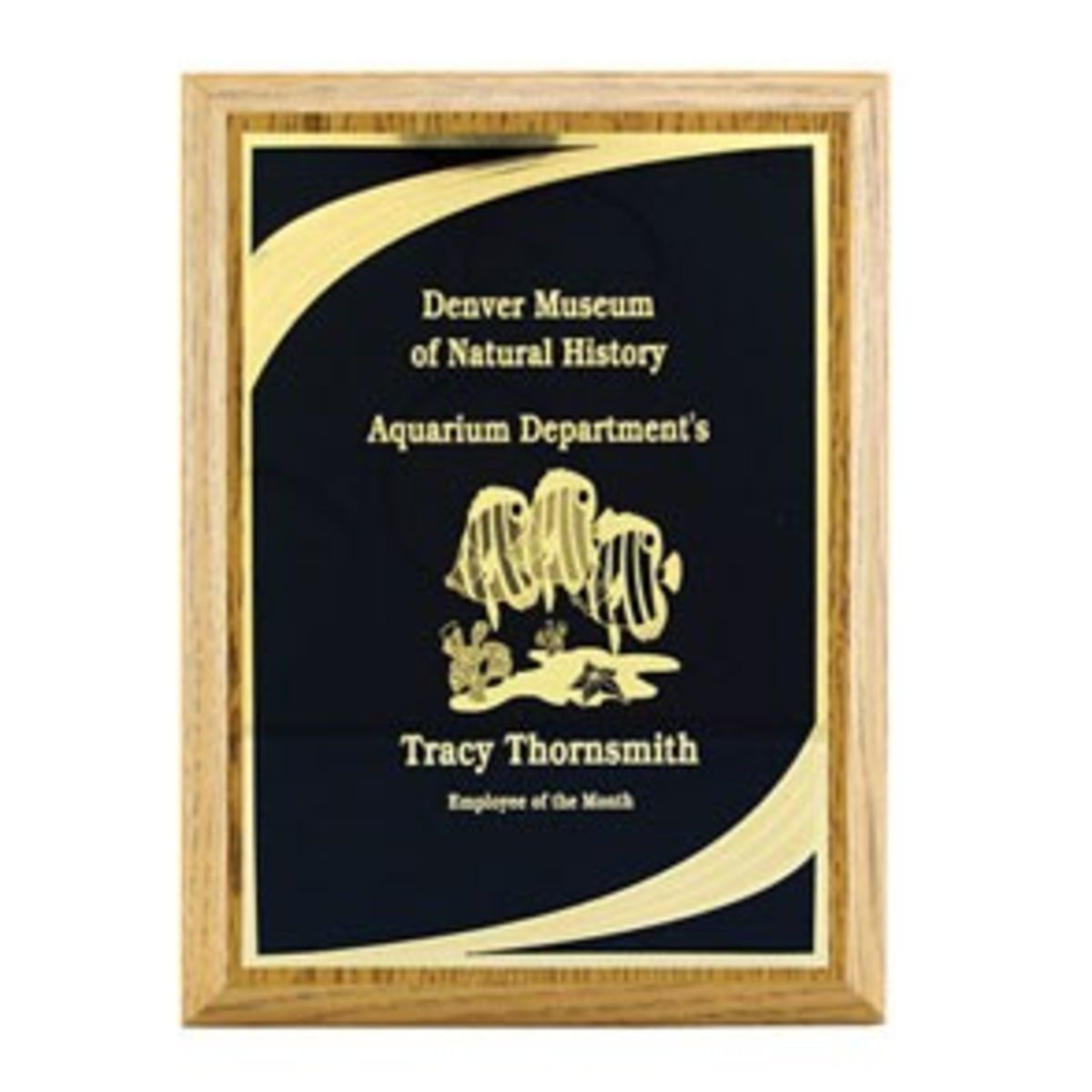 Classic Oak Finish Plaque (8"x10")
