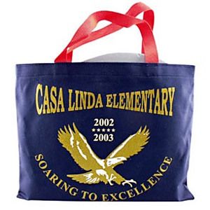 Colored Canvas Flat Tote Bag (14 1/2"x11")