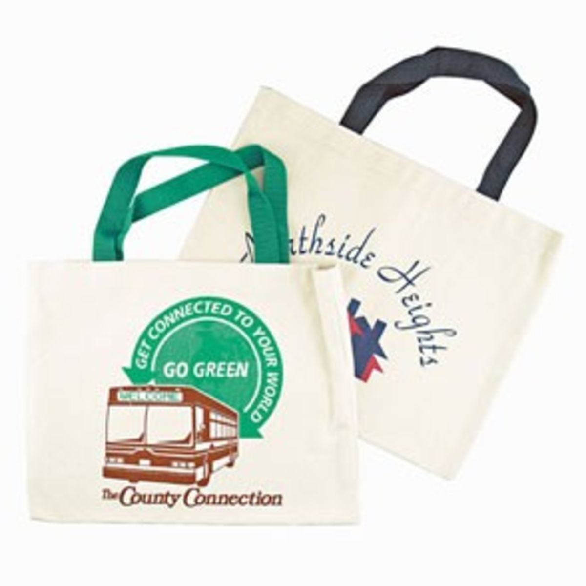 Natural Canvas Flat Tote Bag (14 1/2"x11")