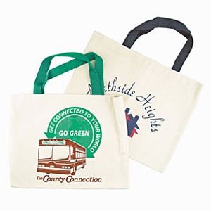 Natural Canvas Flat Tote Bag (14 1/2"x11")