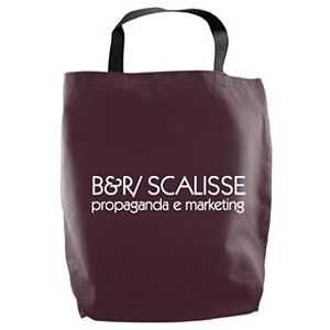 Jumbo Colored Canvas Tote Bag w/Gusset (12"x17"x6")