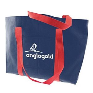 Colored Canvas Tote w/Gusset & Small Pocket (14"x11"x3")