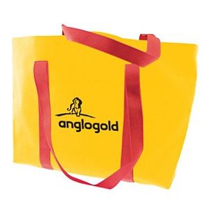 Colored Canvas Tote w/Gusset & Small Pocket (14"x11"x3")