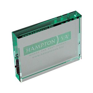 Jade Green Crystal Paperweight