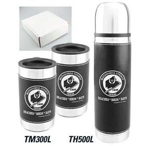 Black Leatherwrap Gift Set