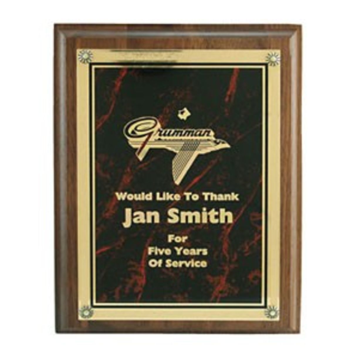 Genuine Walnut Plaque (6"x8")